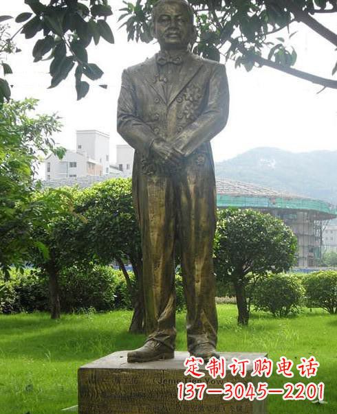 无锡校园人物詹天佑铜雕