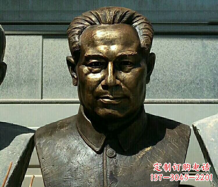无锡校园周恩来胸像铜雕