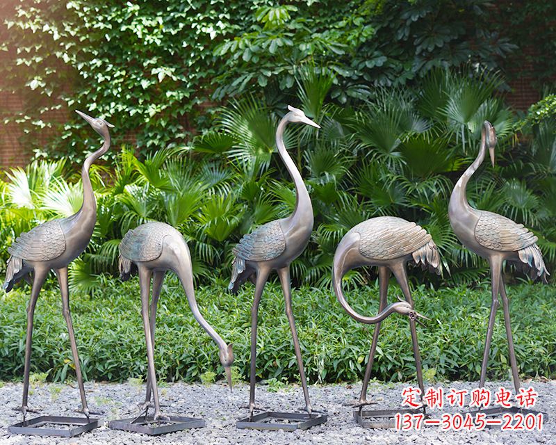 无锡写意仙鹤雕塑