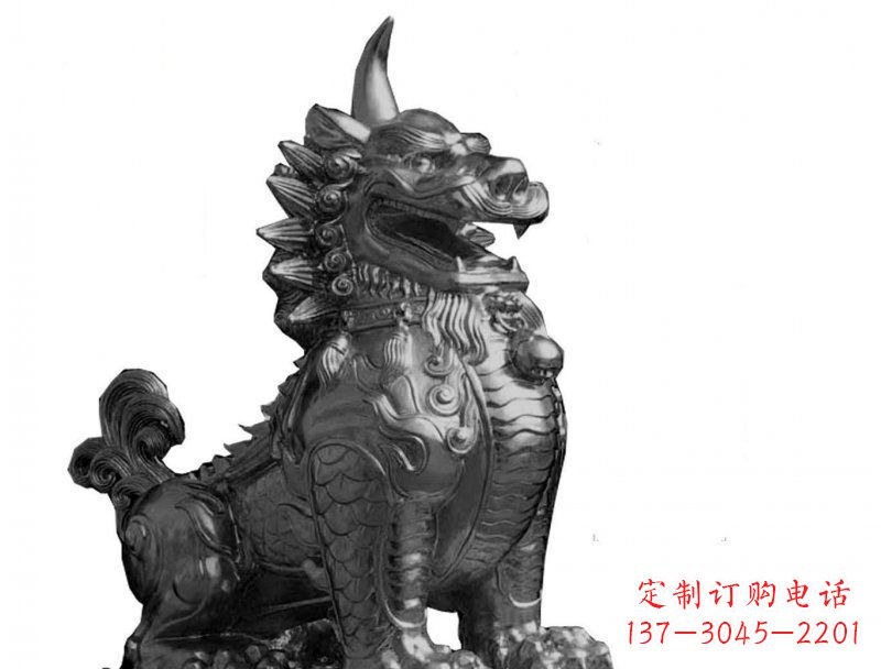 无锡獬豸法院景观铜雕