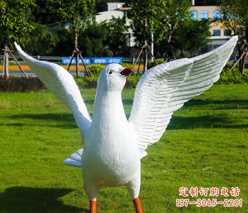 无锡新县和平鸽雕塑