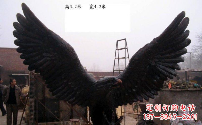 无锡雄鹰展翅老鹰铜雕