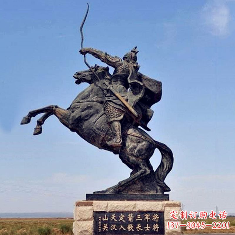 无锡薛仁贵射箭雕塑-历史名人古代著名将领景区雕像