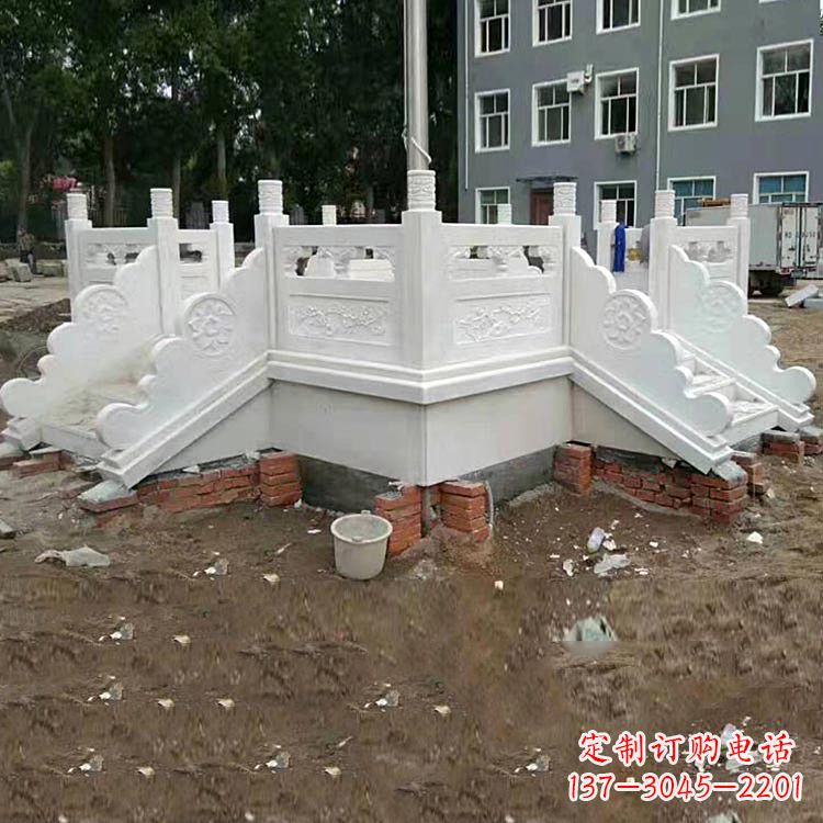 无锡学校汉白玉升旗台石雕