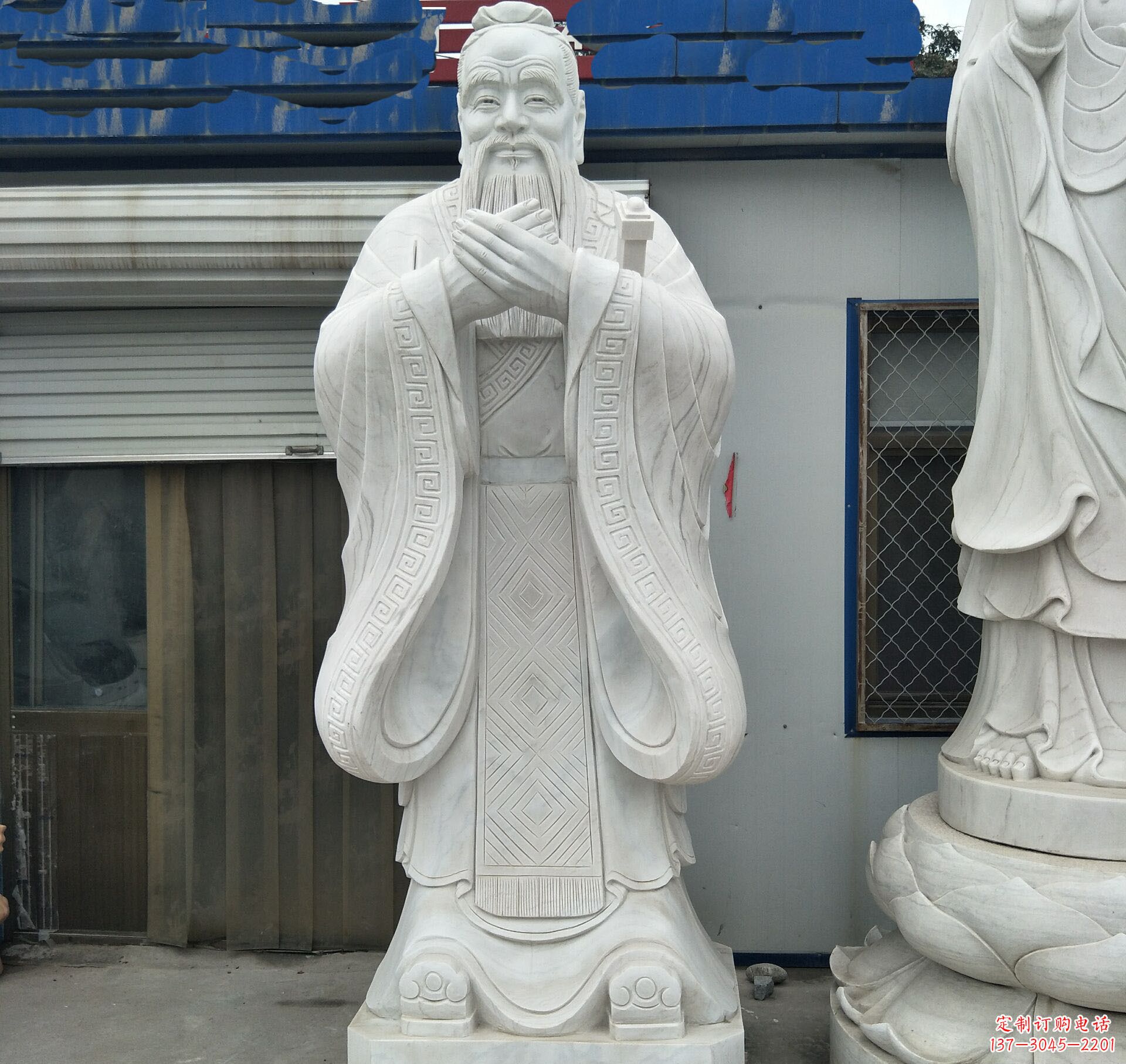 无锡学校礼仪孔子石雕