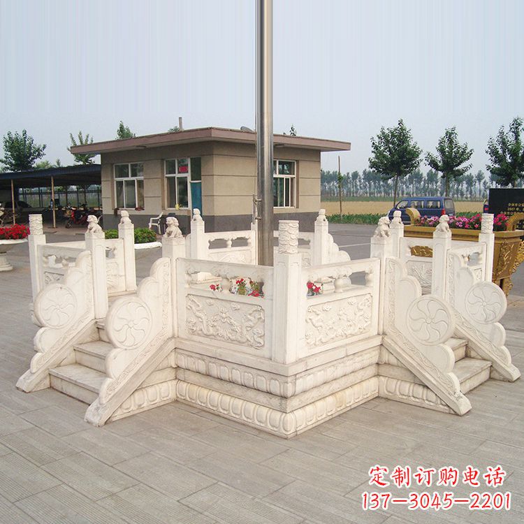 无锡学校校园芝麻白广场升旗台