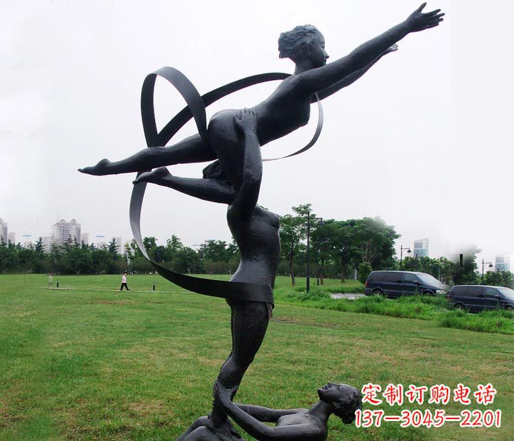 无锡艺术体操运动员雕塑