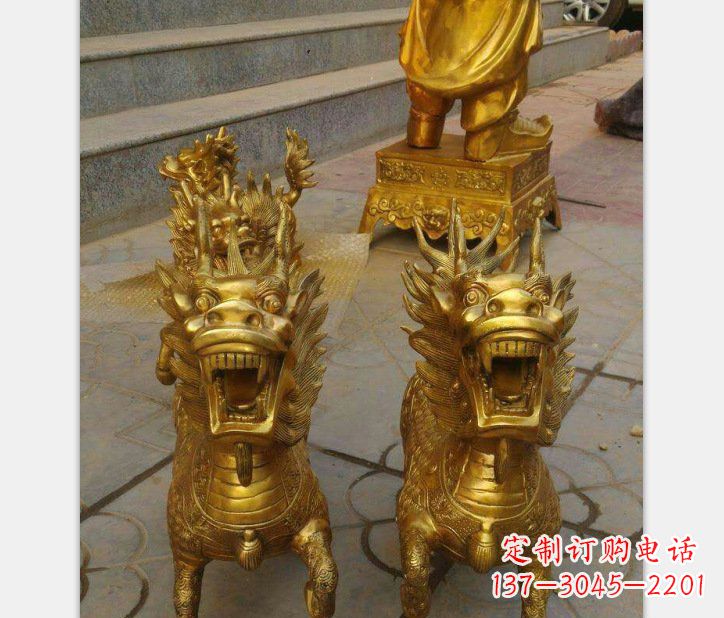 无锡银行铜雕麒麟雕塑