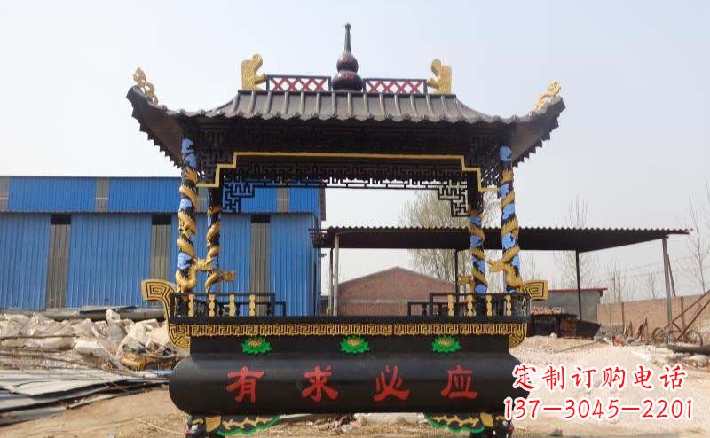 无锡有求必应香炉寺庙铜雕