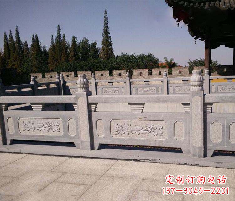 无锡园林仿古石栏板景观石雕 (2)