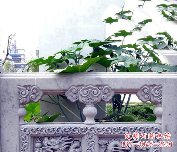无锡园林仿古石栏板景观石雕 (6)