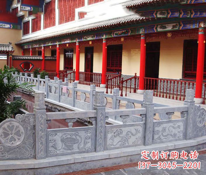 无锡园林仿古石栏板景观石雕 (12)