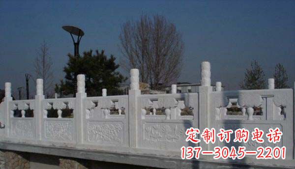 无锡园林汉白玉栏板景观石雕