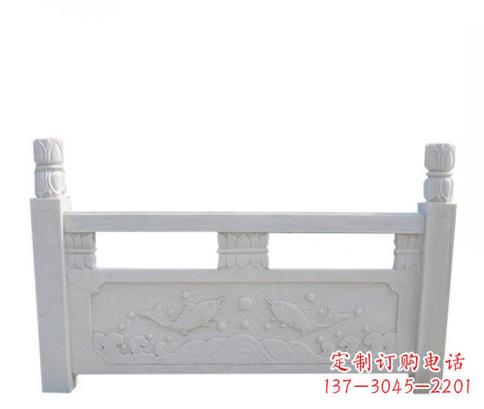 无锡园林汉白玉石浮雕栏板