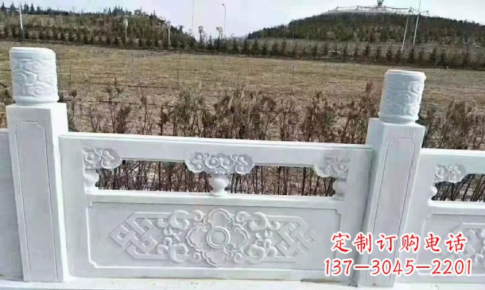 无锡园林汉白玉石浮雕栏板 (4)