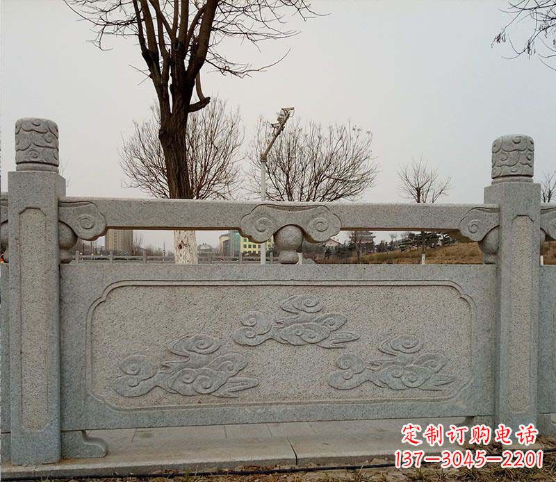 无锡园林护城河石栏板景观石雕