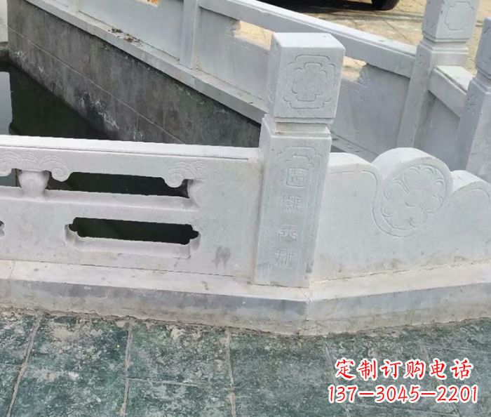 无锡园林景观大理石栏板雕塑 (7)