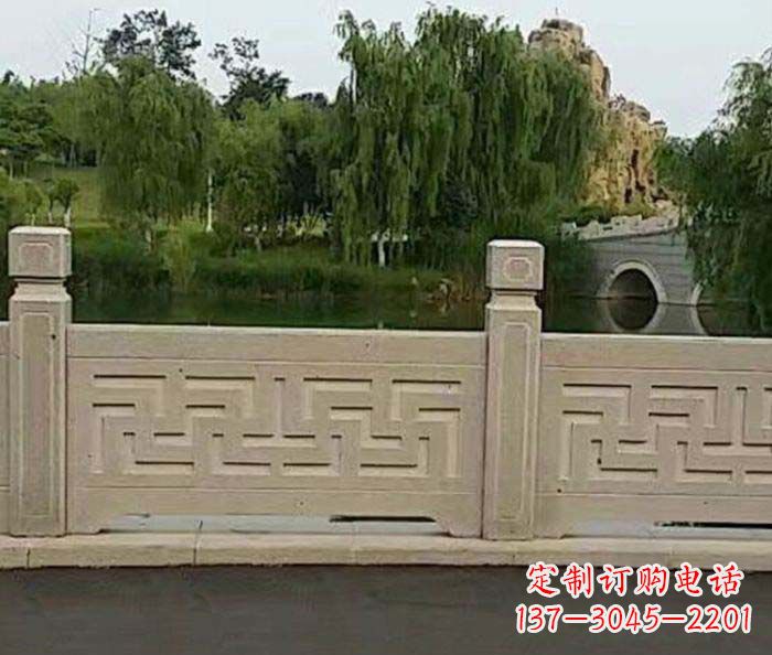 无锡园林景观大理石栏板石雕 (4)