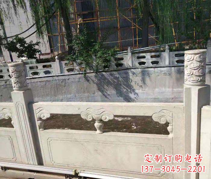 无锡园林景观大理石栏板石雕 (6)