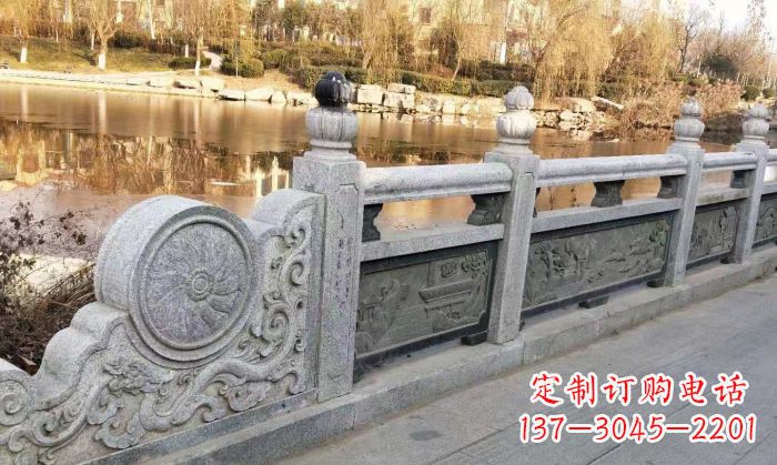无锡园林景观大理石栏板石雕 (10)