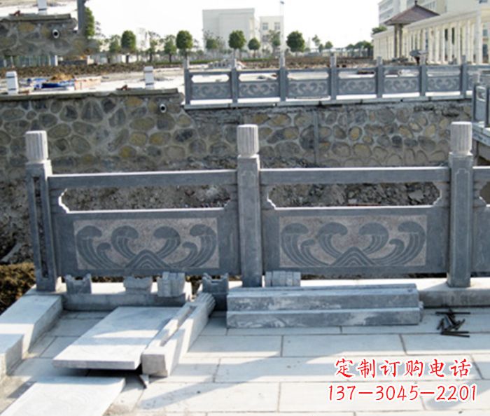 无锡园林景观大理石栏板石雕 (11)