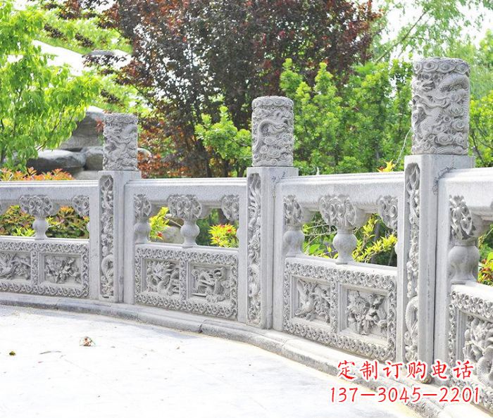 无锡园林景观大理石栏板石雕 (9)