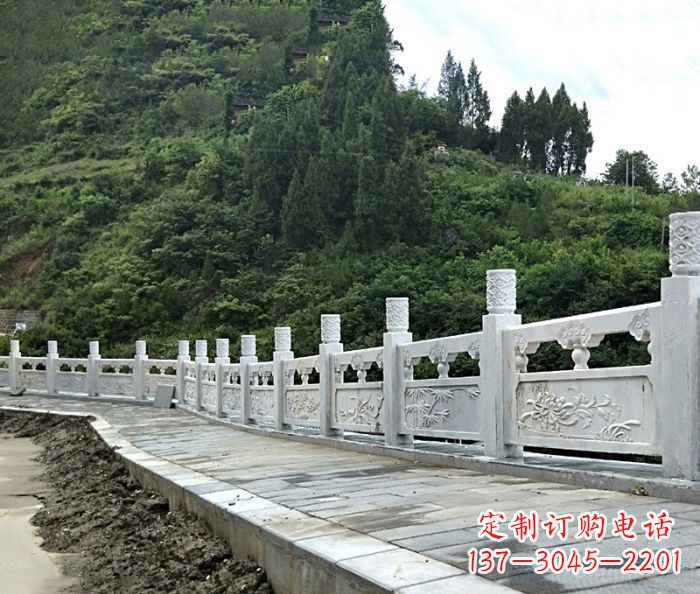 无锡园林景观大理石栏板石雕_2