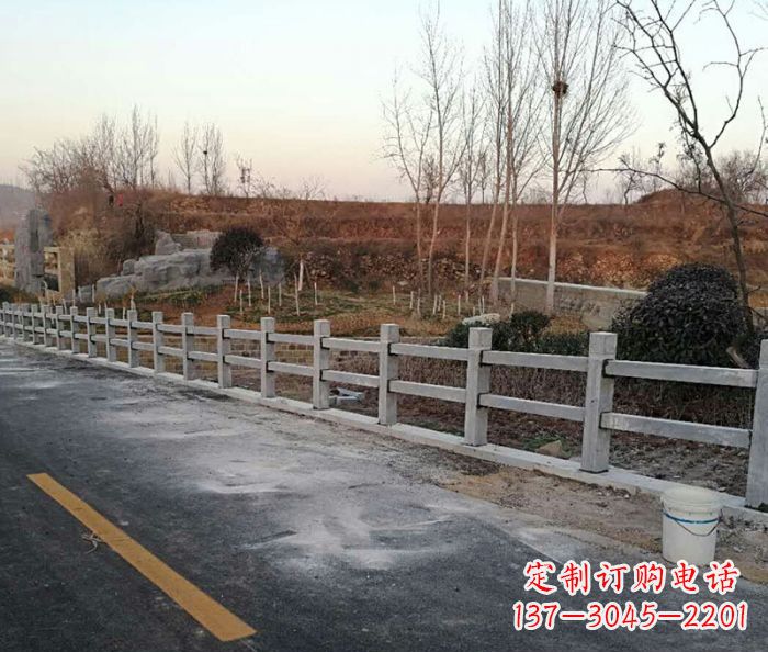 无锡园林景观大理石栏杆石雕 (2)