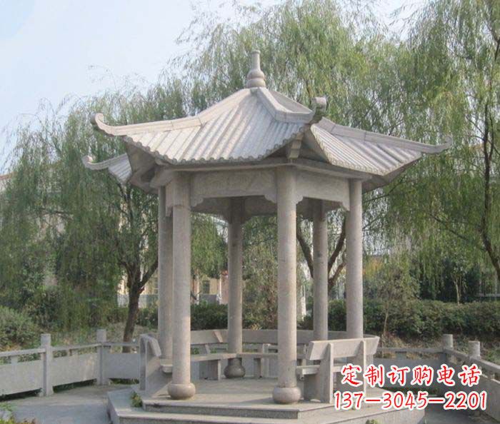 无锡园林景观大理石凉亭石雕