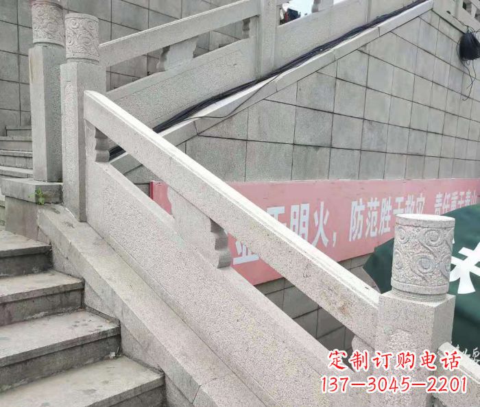 无锡园林景观大理石桥栏板石雕_1 (2)