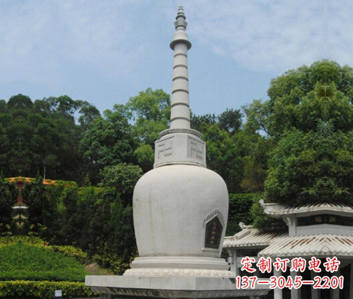 无锡园林景观大理石舍利塔石雕
