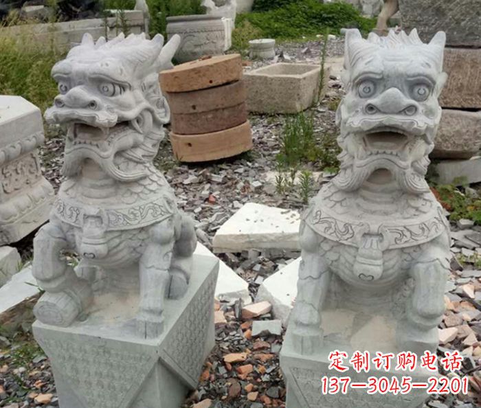无锡园林景观仿古麒麟石雕