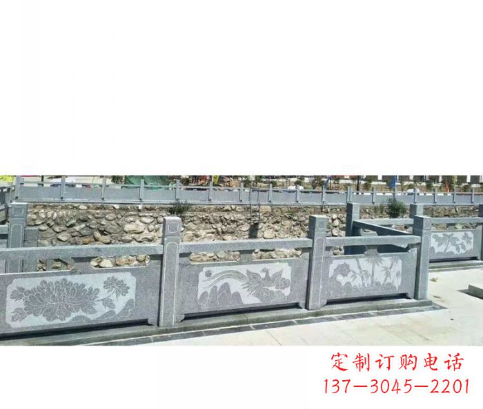 无锡园林景观仿古石雕栏板 (5)