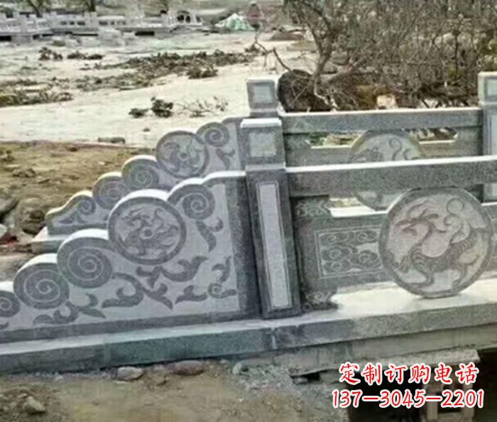 无锡园林景观仿古石雕栏板 (10)
