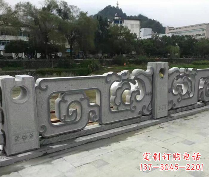 无锡园林景观仿古石雕栏板_1