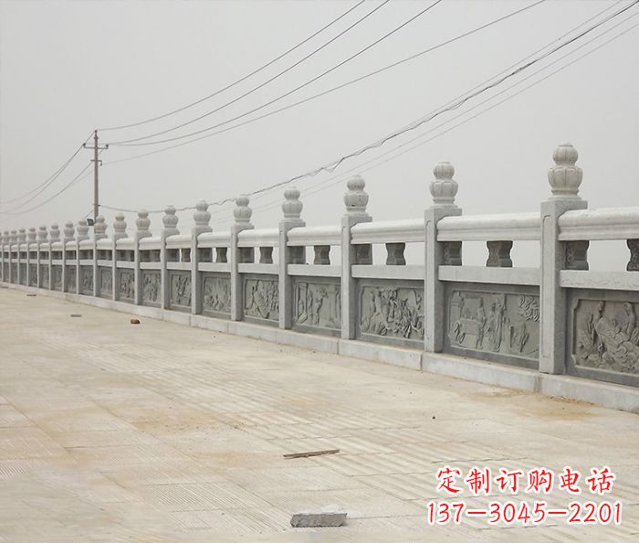 无锡园林景观仿古石雕栏板_2