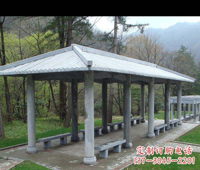 无锡园林景观仿古石雕长廊