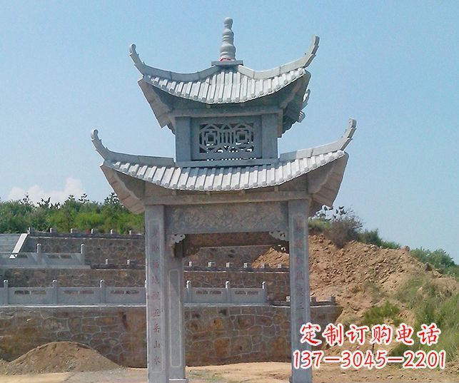 无锡园林景观仿古石雕凉亭