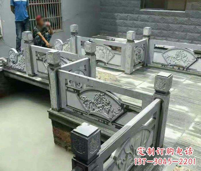 无锡园林景观仿古石浮雕栏板 (4)