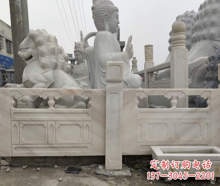 无锡园林景观晚霞红石栏板