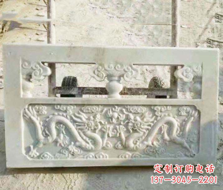 无锡园林石浮雕栏板景观石雕