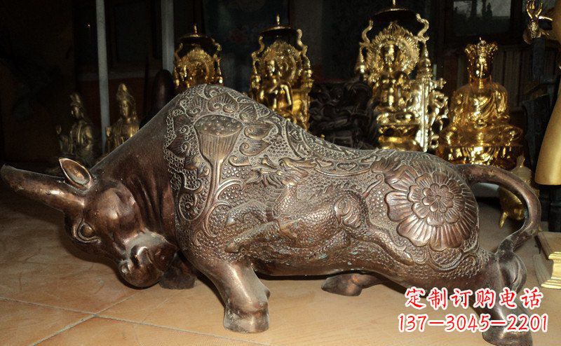 无锡园林拓荒牛景观铜雕