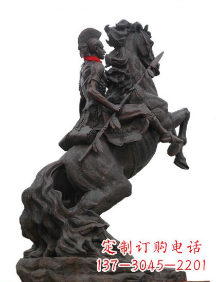 无锡战士与马 铸铜雕塑