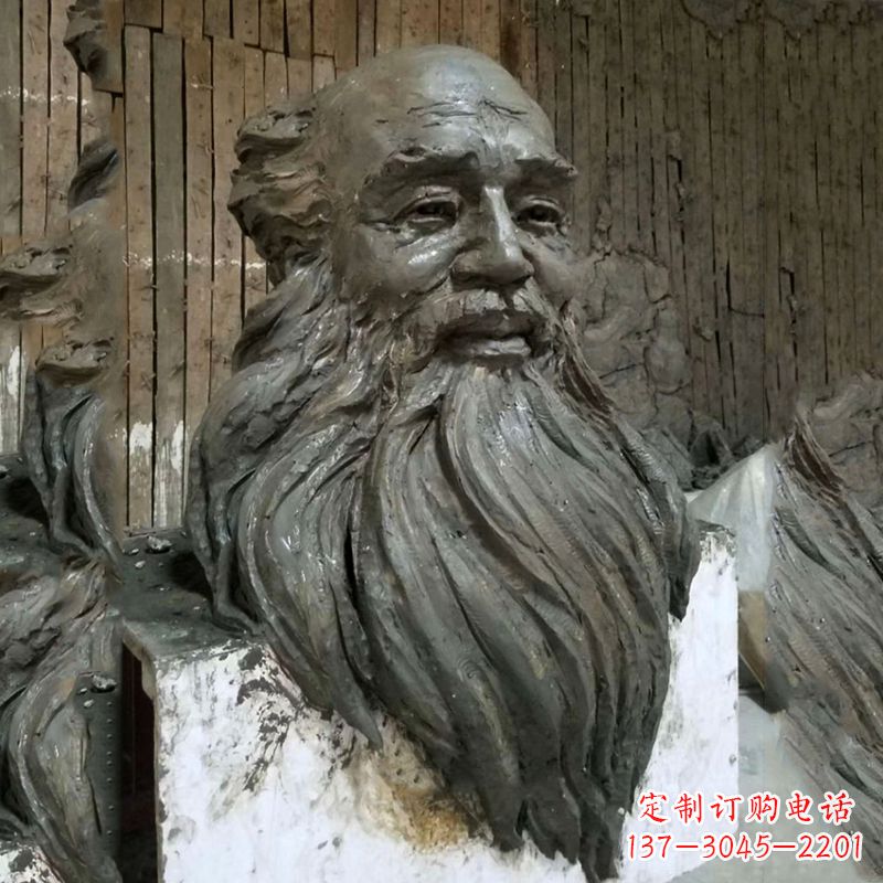无锡张大千头像雕塑泥稿