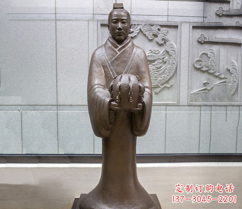 无锡张衡科学家 人物铜雕