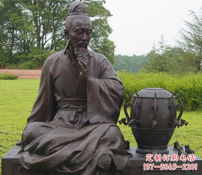 无锡张衡科学家铜雕