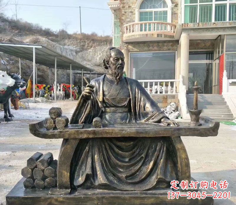 无锡张仲景铜公园雕