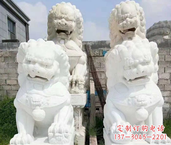 无锡招财动物汉白玉狮子石雕