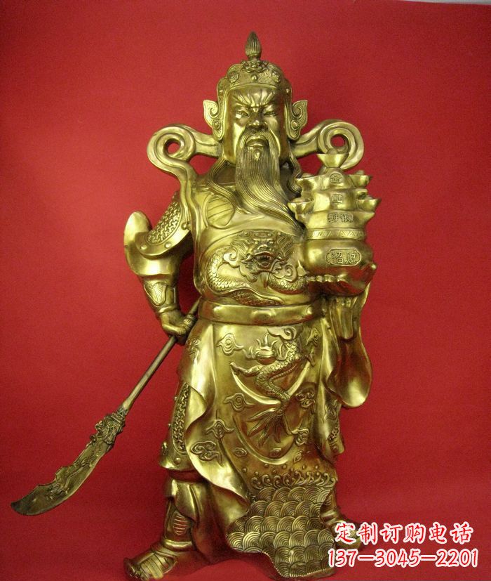 无锡招财关公铜雕