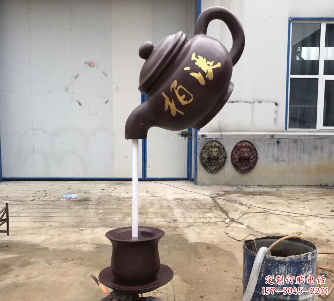 无锡招财进宝茶壶喷泉景观雕塑